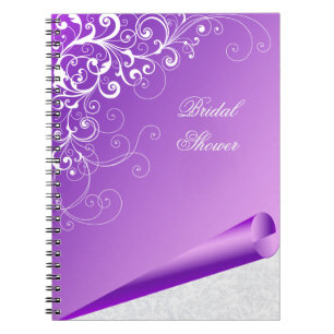 Lavanda elegante y cuaderno del personalizado del