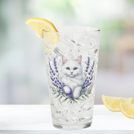 Lavanda elegante y cumpleaños del gato
