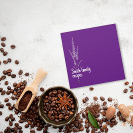 Lavanda floral Avery Mini Binder morado