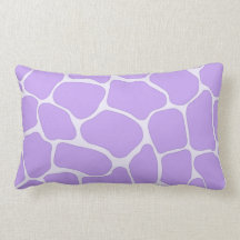 Lavanda Giraffe Imprimir almohadas MoJo Americanas