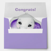 Lavanda invitativa y sobre blanco