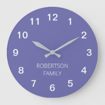 Lavanda Minimalista personalizada reloj de pared p