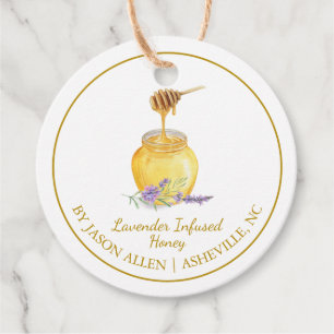 Lavanda Orgánica Simple Infusada Etiqueta De Cubie