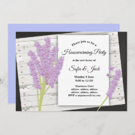 lavanda, púrpura, invitación para el calentamiento