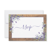 Lavanda Rústica Eucalyptus Script Wood RSVP