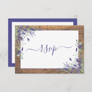 Lavanda Rústica Eucalyptus Script Wood RSVP