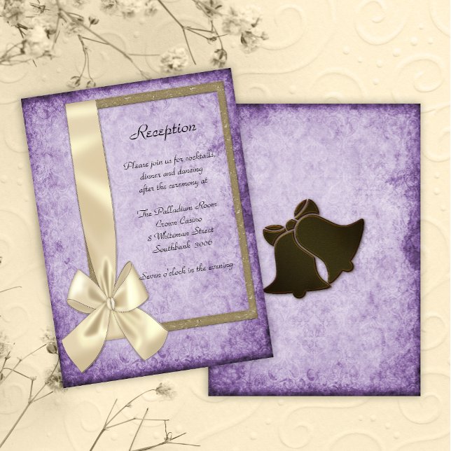 Lavanda rústica y recepción de bodas de madera (Subido por el creador)