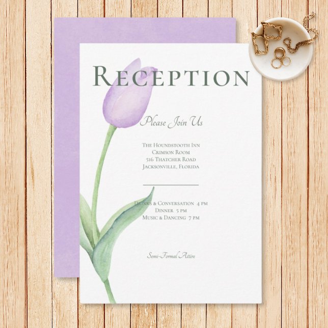 Lavanda Tulip Solo Purple Modern Recepcion (Subido por el creador)