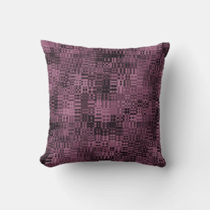 Lavanda y almohada de patrón negro