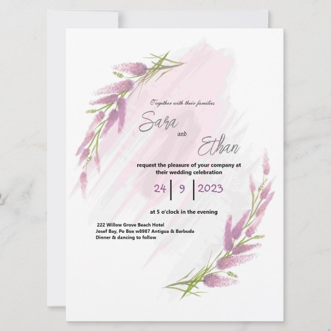 Lavander, flor acuática (Anverso)