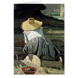 Lavandera por el río, 1860