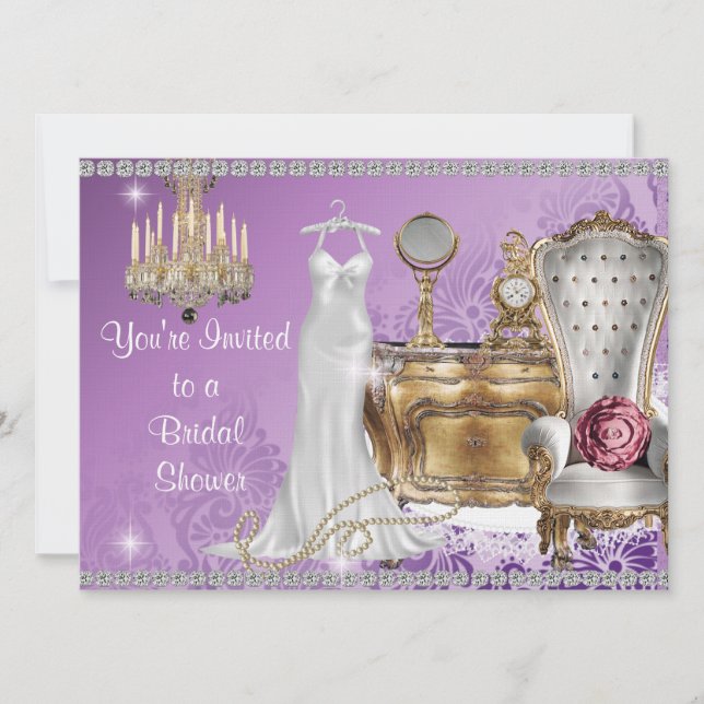 LAVANDERÍA DE INVITACIÓN DE LA DUCHA BRIDAL DE LA  (Anverso)