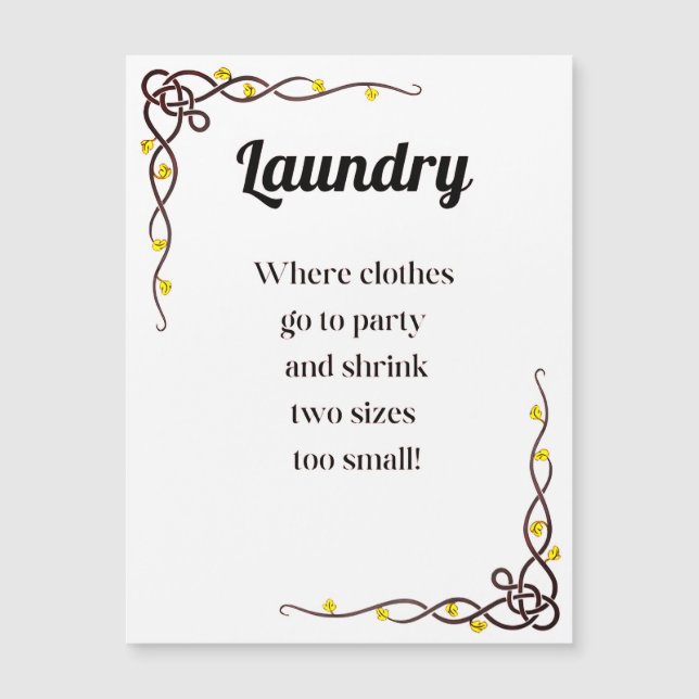 Lavandería Extravaganza donde la ropa va al Fiesta (Anverso)