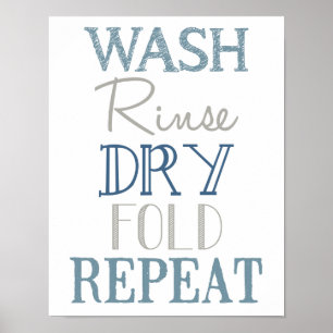 Lavandería Poster de arte del metro