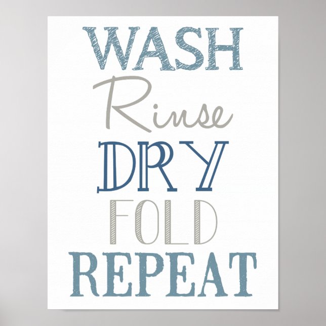 Lavandería Poster de arte del metro (Frente)