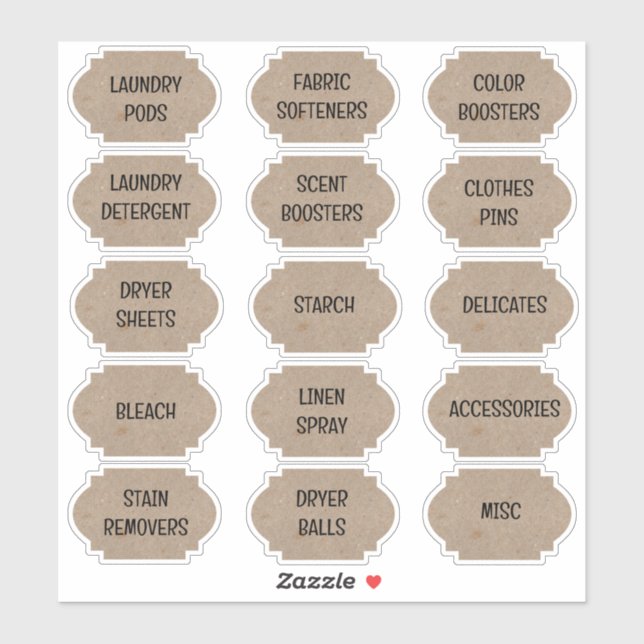 Lavandería Vinyl Pegatinas (Hoja)