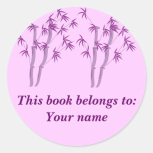 Lavendar Bamboo, etiqueta del libro