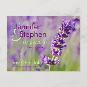 Lavendar ・ Guardar la tarjeta postal de fecha