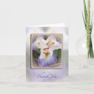 Lavendar Iris Tarjeta de agradecimiento