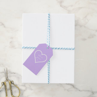 Lavender Amar las etiquetas de regalo
