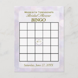 Lavender Bokeh | Tarjeta de bingo