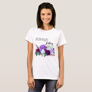 Lavender de camiseta de negocios personalizado Hib
