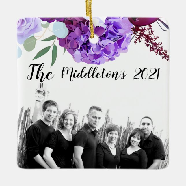 Lavender de ornamento XMAS personalizado Hibiscus  (Anverso)