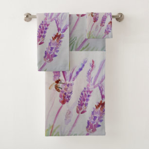 Lavender El arte morado floral no se preocupa por
