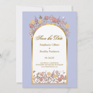Lavender Elegant Wedding Salva La Invitación De La