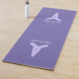 Lavender en Purple Namaste Mudra manos Yoga Mat