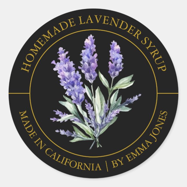 Lavender Etiqueta moderna (Anverso)