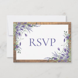 Lavender Eucalyptus Boda Botánica de Madera RSVP