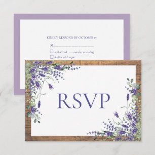 Lavender Eucalyptus Boda Botánica de Madera RSVP