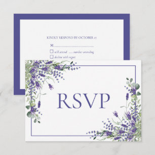 Lavender Eucalyptus Boda de Guión Botánico RSVP