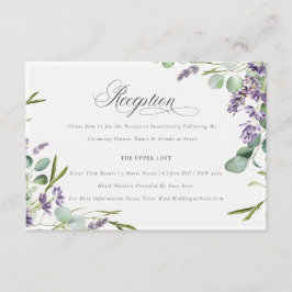 Lavender Eucalyptus Foliage Wedding Recepcion