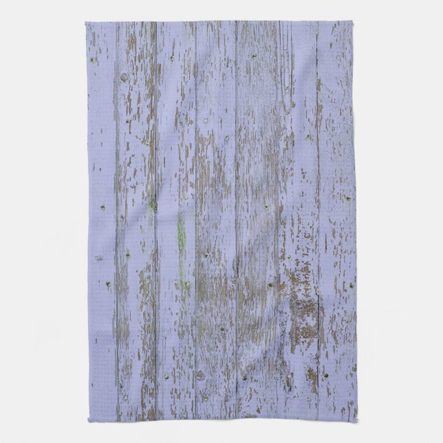 Lavender Faux Madera Textura Cocina Toalla (Vertical)