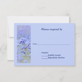 Lavender Flores salvajes azules de campo Boda RSVP