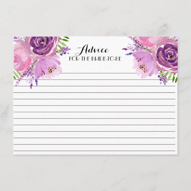 Lavender FLowers Hermosas tarjetas de consejo flor (Anverso)