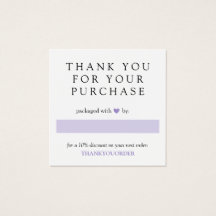 Lavender Heart Gracias Por La Orden