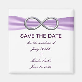 Lavender Infinity Guardar el imán de fecha