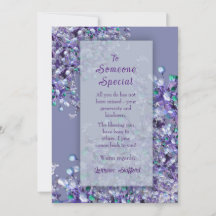 Lavender Lilac tarjeta especial para alguien