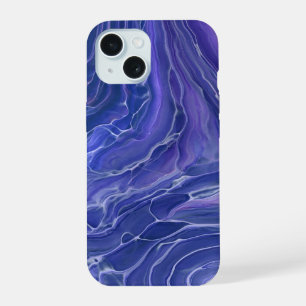 Lavender Marble azul Acrílico Resumen