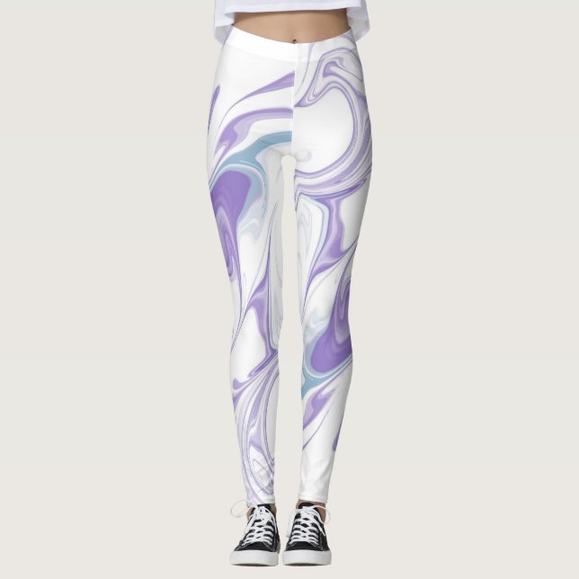 Lavender Marble Dream Leggings - Resumen de Ar Flu (Anverso)