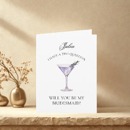 Lavender Martini Serás Mi Tarjeta Para La Mujer