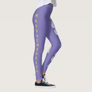 Lavender Massachusetts State Mayflower Leggings
