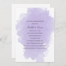 Lavender Mist | Invitación a la cena de ensayo