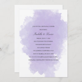 Lavender Mist | Invitación a la cena de ensayo