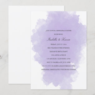 Lavender Mist   Invitación a la cena de ensayo