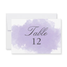 Lavender Mist | Tarjeta de número de tabla