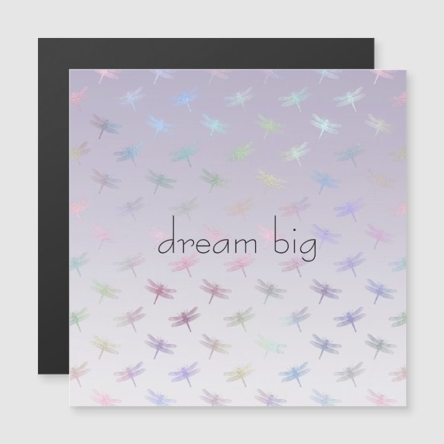 Lavender Ombre Rainbow Dragonflies (Anverso/Reverso)